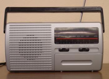 Picture of typical radio provided to listeners