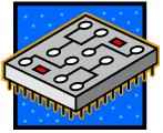 color clip art of a computer memory chip