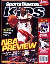 front cover of Sports Illustrated for Kids magazine October 2005