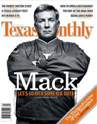 front cover of a September 2005 Texas Monthly magazine